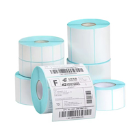Rollo de Papel Autoadhesivo Térmico Personalizado al por Mayor, Cualquier Tamaño, para Oficina, Supermercado, Envío, Código de Barras, Impresión Directa, Etiqueta en Blanco
