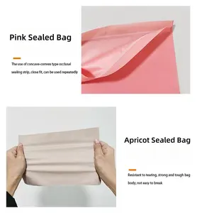 Custom Black Sealed Zipper Plastic Bag White Hot Stamping Logo Printed Shopping Gift Bag Clothing Skin Care Blush