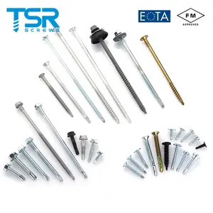 Vis auto-perceuses Torx en acier pour bois, panneaux de particules, plâtre et cloisons sèches, noires, pour toiture bimétallique - Product Image 5