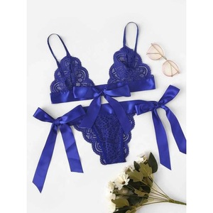 Nuevo Bikini de Dos Piezas 2020 con Ribete de Encaje - Lencería Sexy de Encaje de Tres Puntos con Tirantes, Estilo Europeo y Americano - Product Image 3