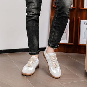 Unisex erkek kadın rahat yürüyüş tarzı ayakkabı rahat hafif kaliteli deri beyaz ayakkabı - Product Image 5