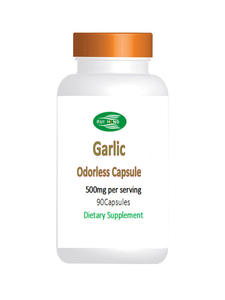 Kostenloser Versand 1 Flasche Organischer Geruchloser Knoblauch-Kräuterextrakt 20:1 500mg Stärke 90 Vegane Kapseln - Product Image 5