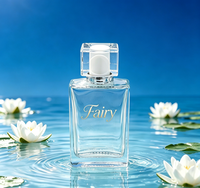 Bouteilles en verre transparent rectangulaires de 100 ml vides pour parfum
