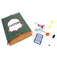 Cartes de jeu de fête personnalisées de haute qualité, impression personnalisée, papier couché avec estampage à chaud, cartes à jouer 2 en 1 avec boîte de rangement