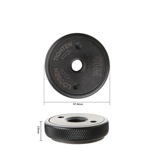 Écrou à bride à dégagement <span class=keywords><strong>rapide</strong></span> M14 M10 filetage meuleuse d'angle libération écrou de verrouillage plaque de pression pour meuleuse d'angle bride de serrage - Product Image 5