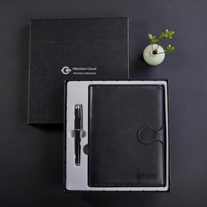 Cuaderno de Piel Sintética A5 de Alta Calidad y Juego de Bolígrafos, Agenda de Negocios con Logotipo Personalizado, Cuaderno Promocional - Product Image 3