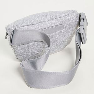Keymay Custom Grey Neoprene Waterproof Fashion Fanny Pack Zipper Closure Portable Hip Bag for Unisex Travel Running Sports - Product Image 5