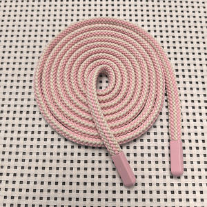 フードメタル合金先端140cm 8mm幅ドローストリングコードロープフラットコード - Product Image 5