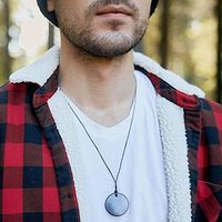 Collier amulette |   Pierre de protection Defender Shield |   Collier en Shungite avec pendentif quantique pour la guérison des chakras, couleur personnalisée
