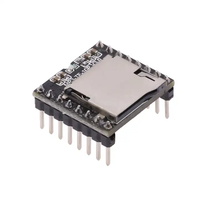 Module audio vocal mini lecteur MP3 open source, support carte TF/SD, modèle de développement de disque, carte audio vocale DF MP3-TF-16P