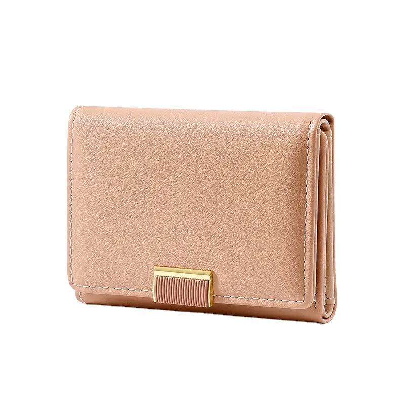 TAOMICMIC vendita calda stile corto piccolo portafoglio donna carino PU Mini conciso studente pochette signora tre pieghe portafoglio