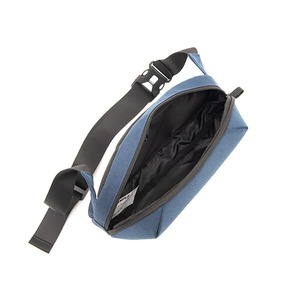 Blue Anti-theft Zipper Hard Shell Daily Commuter <b>Spliced</b> Bag Minimalist Waist Bag - Product Image 4