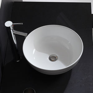 Lavabo rond en céramique au design moderne, prix abordable, lavabo <span class=keywords><strong>de</strong></span> salle <span class=keywords><strong>de</strong></span> bain, lavabo à poser sur le comptoir - Product Image 3