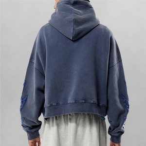 Sudaderas con Capucha Premium de Gran Gramaje, Lisas, de Algodón French Terry de 500GSM, de Corte Cuadrado, Hombros Caídos, Estilo Urbano para Hombre - Product Image 2