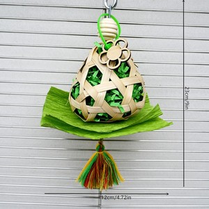 Eco-Friendly Durable Foraging Shredding <strong>Parrot</strong> Chew <strong>Toys</strong> Bamboo Woven Crumpled Paper for Birds Daily Use Climbing - Product Image 4