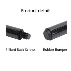 Phụ kiện nối dài cơ bi-a bằng sợi carbon 12 inch, đầu nối vít phía sau, dùng cho snooker/billiard Predator/Mezz/How/JF/Universal - Product Image 2