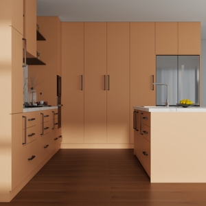 <span class=keywords><strong>Mobili</strong></span> da <span class=keywords><strong>Cucina</strong></span> di Alta Gamma in Stile Moderno, Design Personalizzabile, in MDF e Compensato, Finitura Laccata <span class=keywords><strong>Arancione</strong></span> - Product Image 2