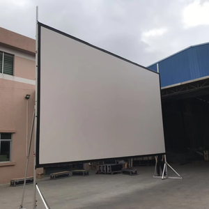 Tela de Projeção Portátil de Dobragem Rápida de 100 a 350 Polegadas, Preço de Fábrica, Projetor Traseiro para Uso Externo, Tecido Frontal e Traseiro 16:<span class=keywords><strong>9</strong></span>, Estojo de Transporte - Product Image 1