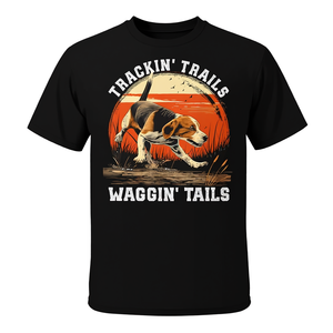 T-shirt de chasse au beagle pour les dresseurs de chiens, idéal pour les traques sur sentiers, pour les amoureux des chiens, idée cadeau parfaite - Product Image 2