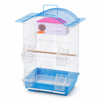 Cage à oiseaux portable d'intérieur et d'extérieur en fer forgé, grande cage de villa, habitat durable pour perroquets et thrushes