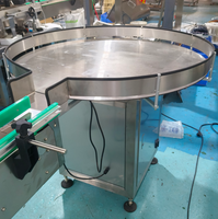 Edelstahl 800mm Durchmesser Runder Flaschen-Drehtisch Zuführmaschine Akkumulations-Drehtisch Entwirrmaschine