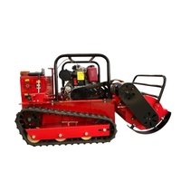 Tondeuse à herbe diesel sur chenilles NEWPANDA NPCH-4B certifiée export, moteur 192cc, largeur de coupe 1000mm, double commande, pour vergers et terres agricoles
