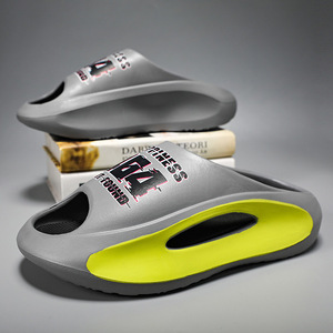 Tongs pour hommes en EVA M9052-9 Gris, semelle épaisse, chaussures d'été pour l'extérieur et la plage, semelle confortable moulée par injection - Product Image 1