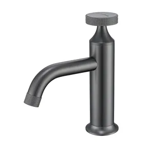 Cao cấp tùy chỉnh không nhỏ giọt duy nhất xử lý vòi nước lưu vực Antique Brass vòi nước cho khách sạn phòng tắm