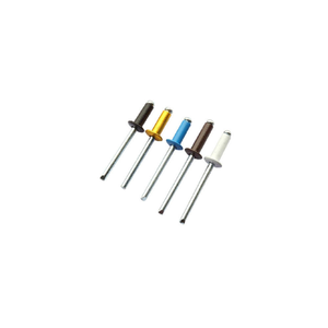 Rivets aveugles en aluminium à extrémité ouverte, peints par pulvérisation et colorés - Product Image 1