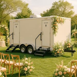 Portable Toilet Trailer Luxury Mobile Bathroom Eco-Friendly Durable for Apartment and Office Building Use - Product Image 2