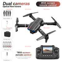 Mini drones FPV portables avec télécommande à écran, caméra double 4K HD, quadricoptère pliable, hélicoptère