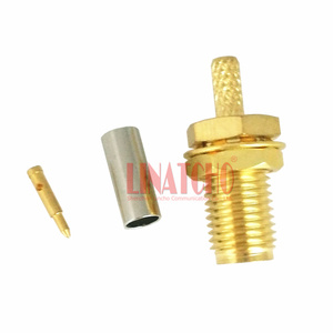 Rg174 rg316 <span class=keywords><strong>lmr100</strong></span> uốn nữ <span class=keywords><strong>SMA</strong></span> micro-strip RF nối đảo ngược cắm loại - Product Image 4