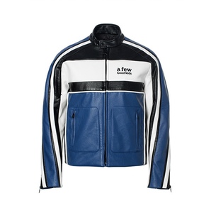Lujo personalizado Color rojo Unisex Nascar Bomber chaqueta Oem logo moto carrera chaqueta de cuero para los hombres - Product Image 6