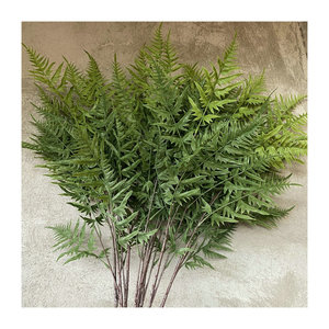 Feuilles artificielles d'Alpinia Odorata Queyiyi, blanches et vertes, 30cm-100cm, pour décoration de mariage, plantes murales pour salon et maison - Product Image 5