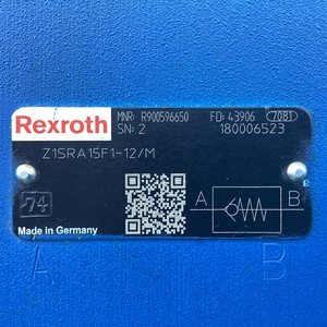 Vanne à plaque sandwich hydraulique d'origine R900596650 Check Z1SRA15F1-1X/M 315 bars Taille 15 Composant de régulation de débit - Product Image 2