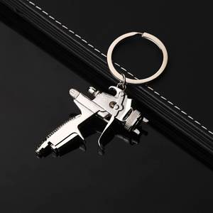 Metal New Water Gun Keychain Car Wash Tools High-pressure Water Gun Model <b>Key</b> Chain Party Gift Pendant <b>Key</b> <b>Ring</b> - Product Image 3