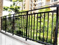 Garde-corps commercial architectural moderne en acier inoxydable durable et fer forgé, couleur personnalisée, thermolaqué, pour balcon, terrasse et escalier
