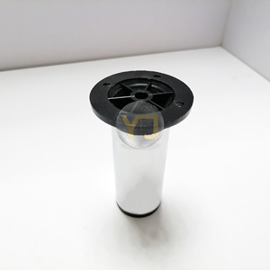 Patas de Gabinete de Estilo Clásico, Soporte Cilíndrico de Acero al Carbono Plateado, Resistentes, para Muebles y Sofás - Product Image 1