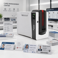 Imprimante de personnalisation de cartes haute résolution Evolis Agilia, machine à badges d'identification recto-verso pour cartes de membre à accès intelligent