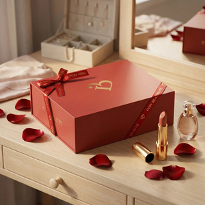 Custom Luxury Cardboard Foldable <b>Magnetic</b> Closure <b>Gift</b> <b>Box</b> For <b>Box</b> <b>Gift</b> Packaging Necklace Earring Cosmetic <b>Box</b> Package - Product Image 1