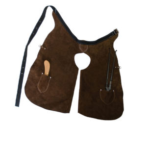 Conception personnalisée Tabliers de maréchal-ferrant professionnels en cuir protecteurs durables Vente en gros Tablier de maréchal-ferrant Tablier de forgeron en cuir robuste - Product Image 5