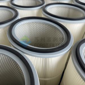 FORST CE Industrie zement Sandstrahlen Holz bearbeitung Pulver beschichtung Staubs ammel filter HEPA Polyester PTFE Oval patronen filter - Product Image 5