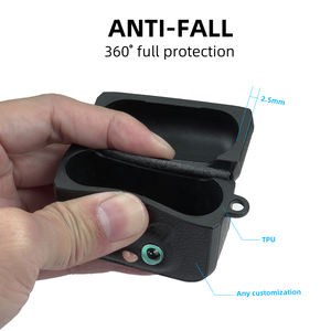 Apple-auriculares a prueba de golpes con dibujos animados personalizados, funda protectora de cuero con cordón para <span class=keywords><strong>AirPods</strong></span> <span class=keywords><strong>1</strong></span> 2 3 - Product Image 4