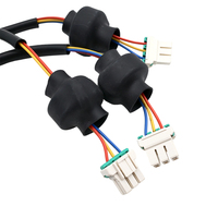 Harnes kabel kustom pabrik OEM Molex 2 3 4 5 6 7 8 9 Pin harnes kawat perakitan pelindung cincin magnetik