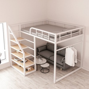 Metall-Etagenbett mit Robustem Eisenrahmen in Queen- und King-Size, Nordischer Moderner Stil für Hotel, Schule und Wohnheim - Product Image 2