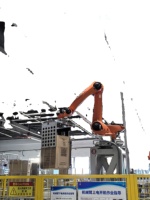 Système de palettisation robotisé pour caisses/cartons/sacs - Poste de travail robotisé pour la manutention