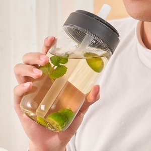 Gourde Sportive Portable en Tritan Résistant aux Hautes Températures 500ml, Anti-Fuite, avec Paille, Mignonne, pour Boissons Directes en Extérieur, Idéale comme Cadeau d'Affaires - Product Image 3