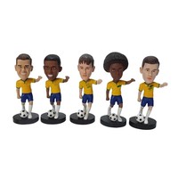 Statue de joueur de football 3d personnalisée en résine, sculpture de collection, cadeaux souvenirs, décoration d'intérieur, figurine