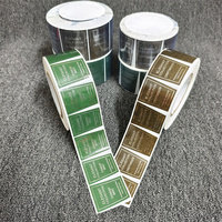 Étiquettes autocollantes en rouleau pour impression, estampage à chaud argenté, vernis brillant, pour emballage de diffuseurs de parfum - Vente en gros