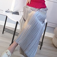 Pantalons empilés combinaison barboteuses femmes pantalons pour femmes pantalons grande taille pantalons décontractés femmes gris argenté